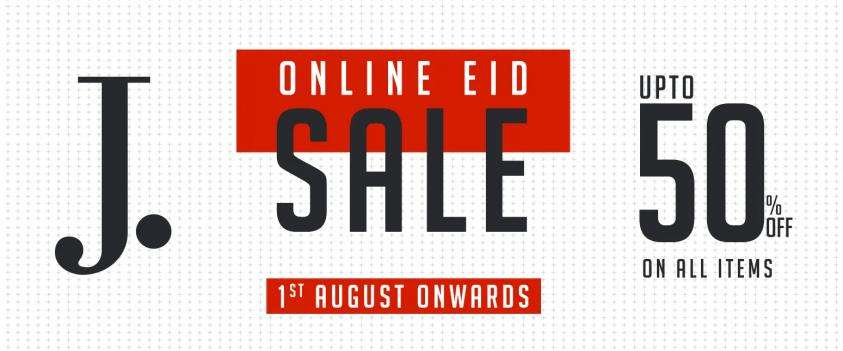 J. Junaid Jamshed Online Eid Sale UP TO 50% OFF From Aug 01, 2020
