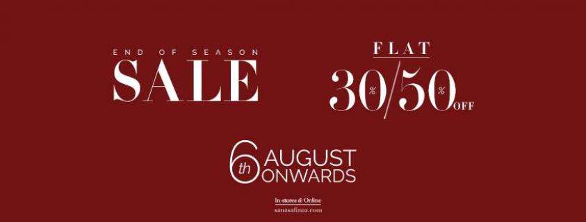 Sale on Sana Safinaz Upto 50% OFF Starts Aug 06, 2020