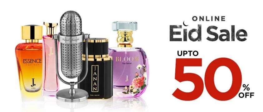 J. Junaid Jamshed Eid Sale on Fragrances Upto 50% OFF